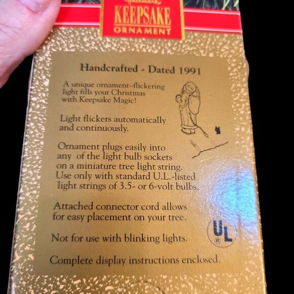 VINTAGE (1991) Hallmark Keepsake Ornament "Father Christmas" Lig… - Picture 2 of 7